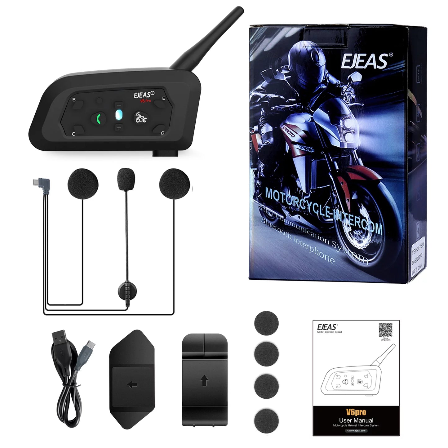 EJEAS VNET V6PRO PLUS MOTORCYCLE INTERCOM