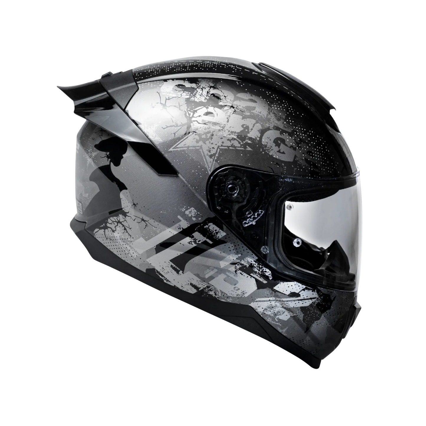 LS2 FLASH BLACK SLIVER FORCE ( FF352 )