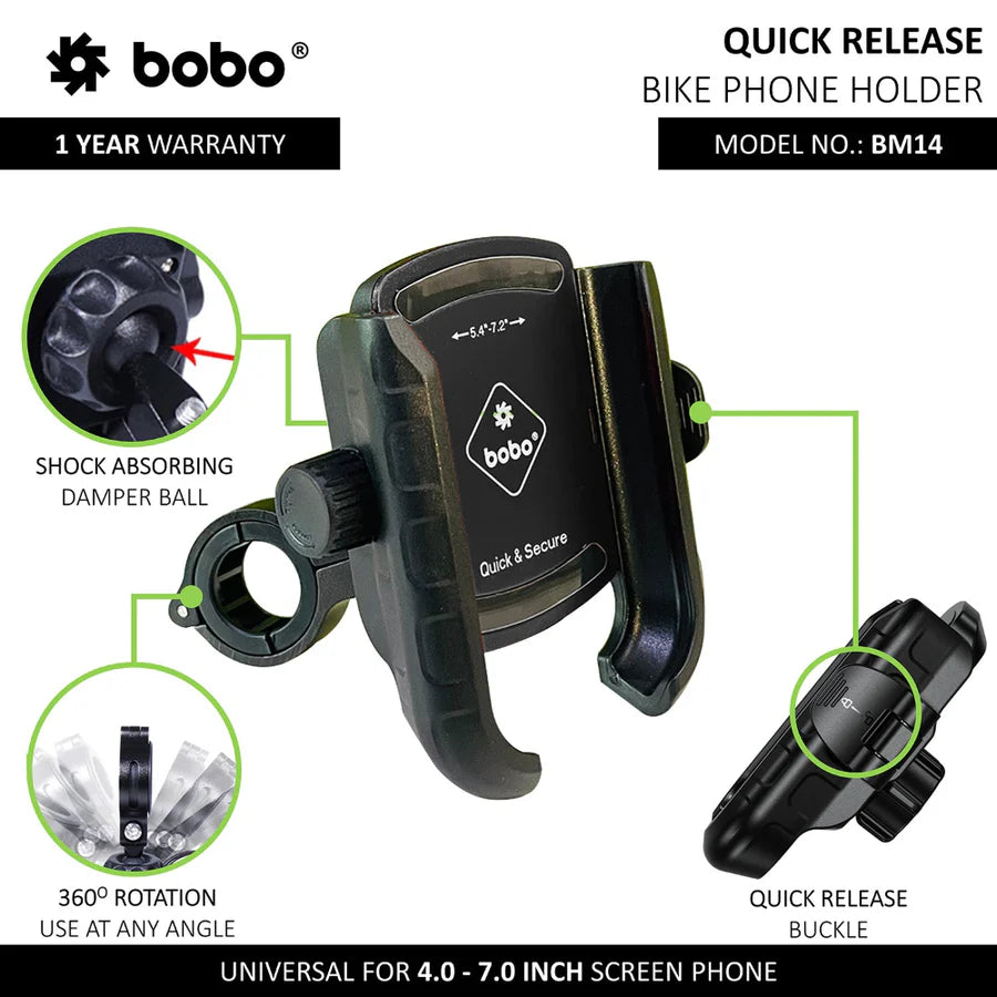 BOBO PHONE HOLDER WITH VIBRATION DAMPENER