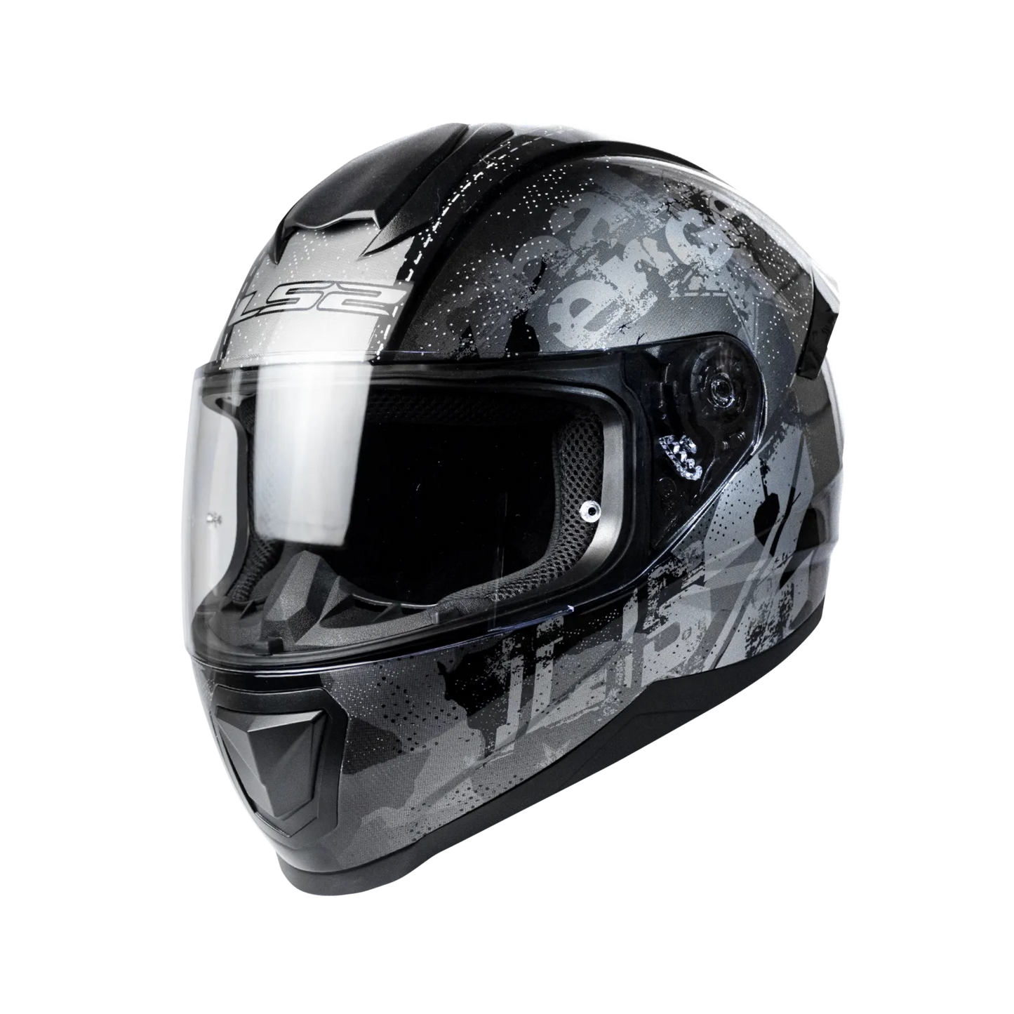 LS2 FLASH BLACK SLIVER FORCE ( FF352 )