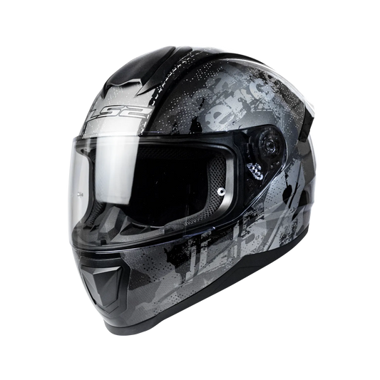 LS2 FLASH BLACK SLIVER FORCE ( FF352 )