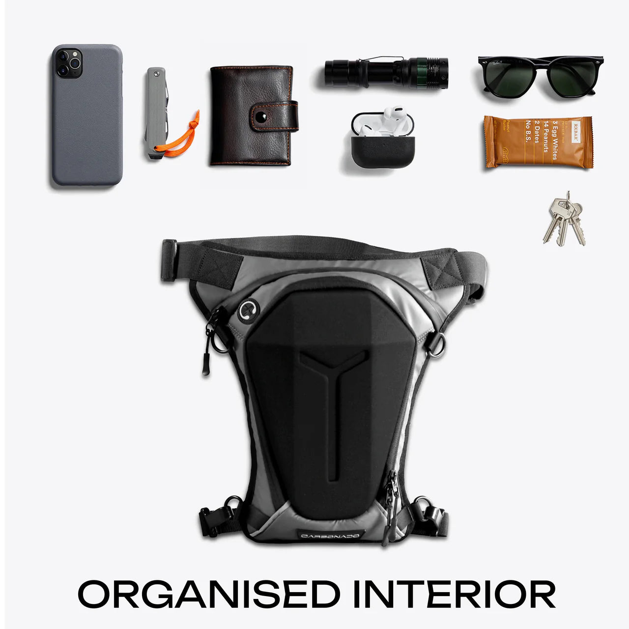 CARBONADO TURTLE WAIST BAG ( DROP LEG POUCH )