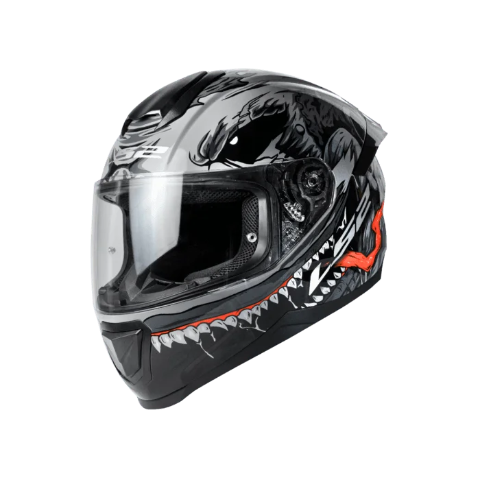 LS2 FLASH MONSTER BLACK GREY ( FF352 )
