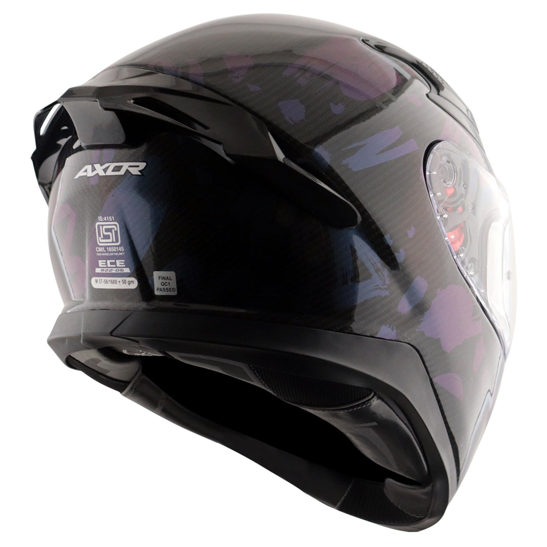 AXOR APEX CARBON FIBER SMALL CHECKS HELMET