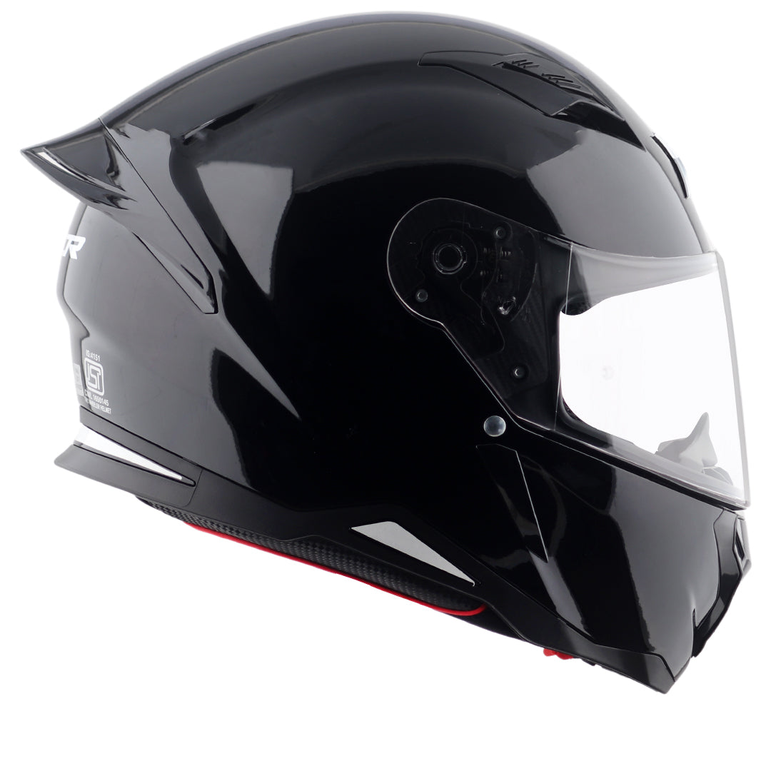 HUNTER SOLID BLACK HELMET