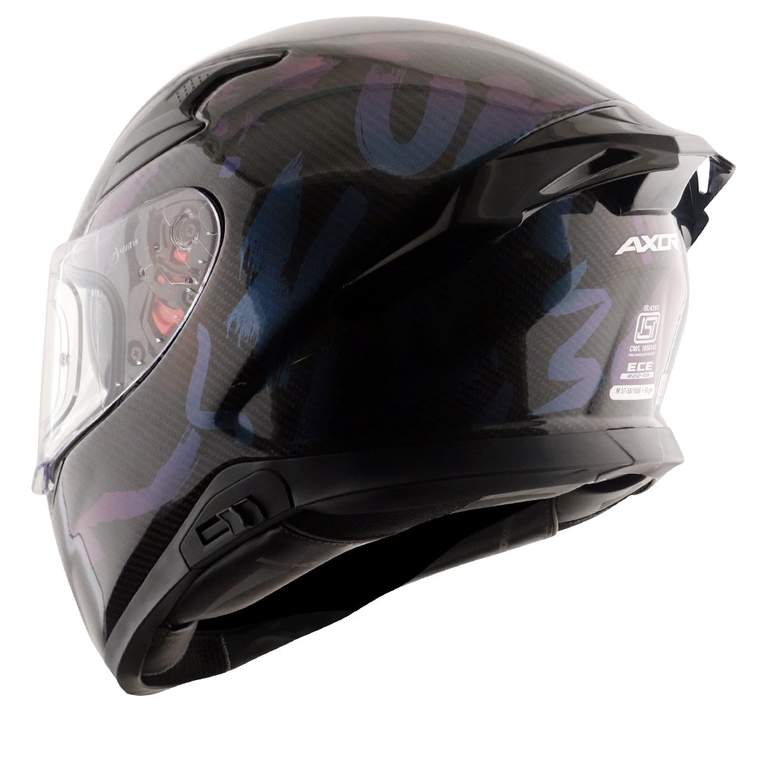 AXOR APEX CARBON FIBER SMALL CHECKS HELMET
