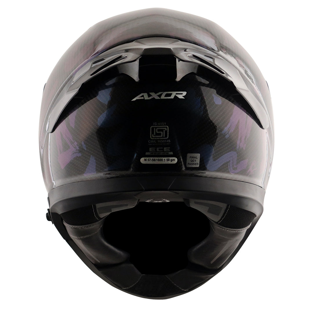 AXOR APEX CARBON FIBER SMALL CHECKS HELMET
