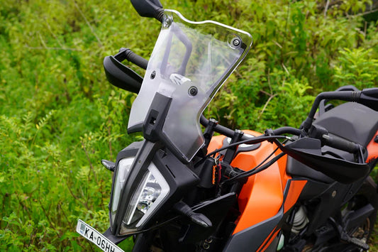 CARBON RACING V2 - KTM 390 ADVENTURE TOURING WINDSHIELD - ORANGE