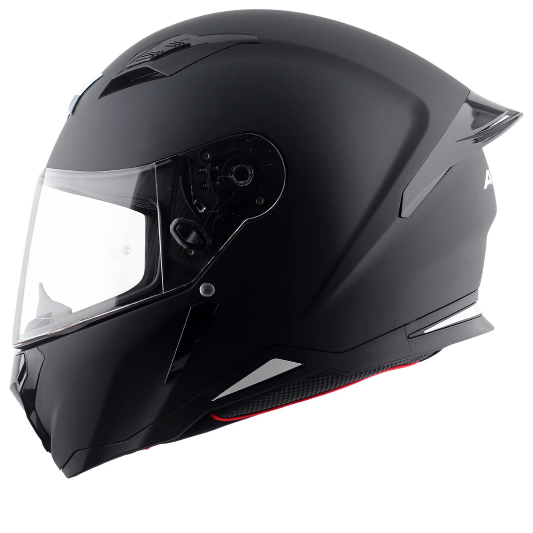 HUNTER SOLID BLACK HELMET