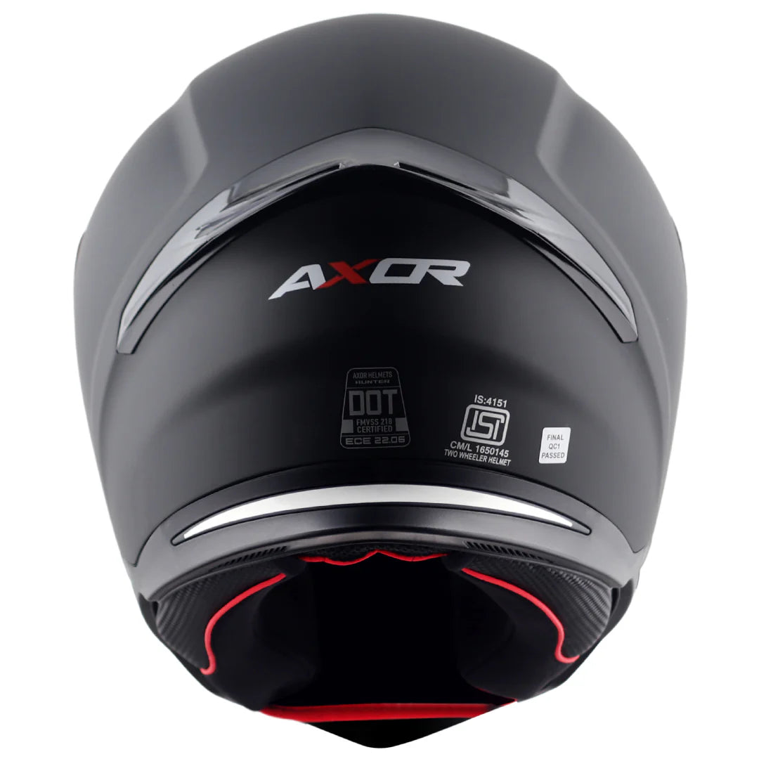 HUNTER SOLID BLACK HELMET
