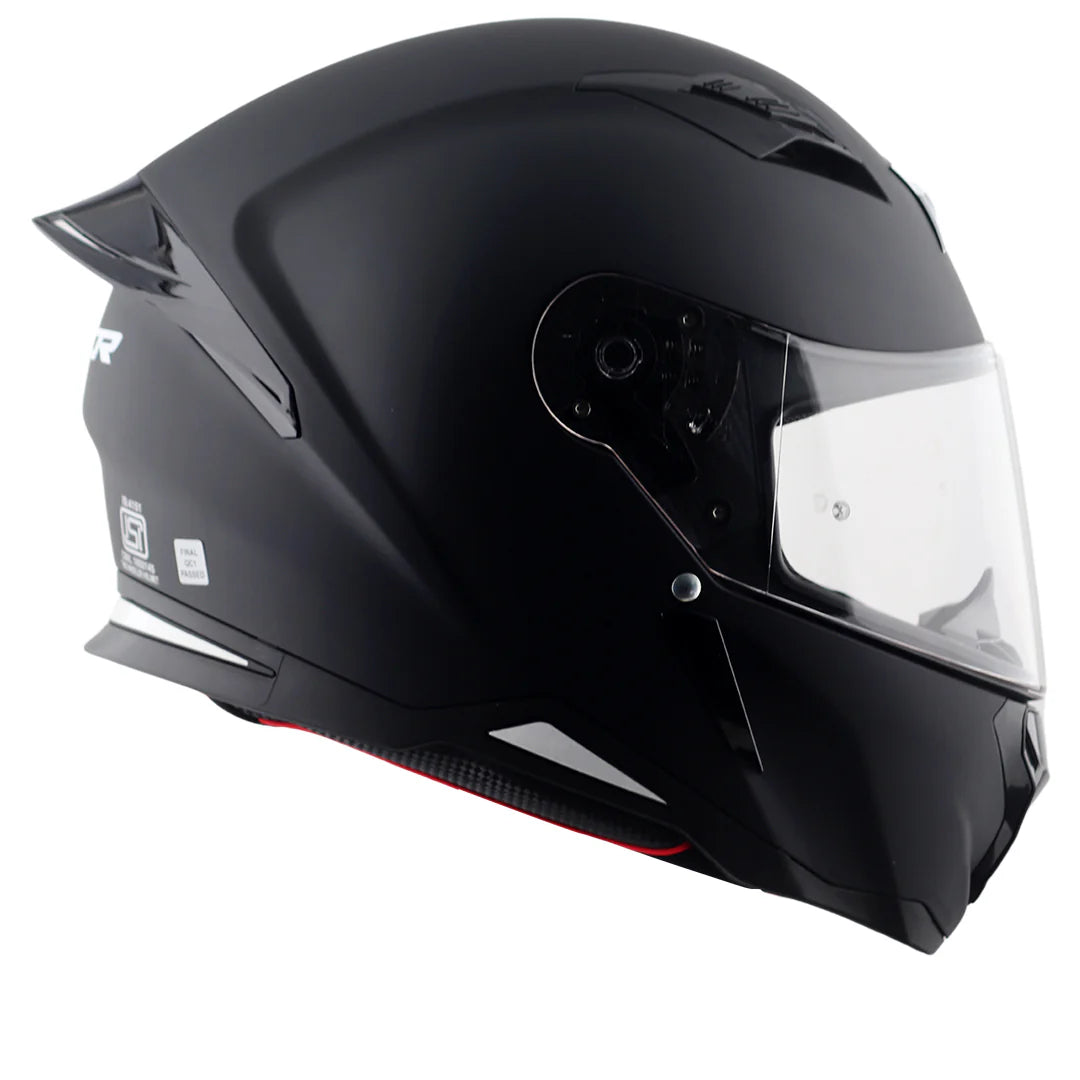 HUNTER SOLID BLACK HELMET