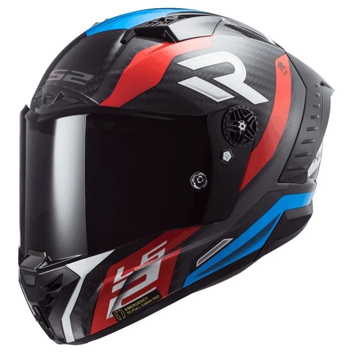 LS2 THUNDER CARBON SUPRA RED BLUE ( FF805 )