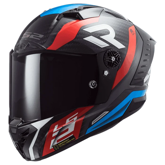 LS2 THUNDER CARBON SUPRA RED BLUE ( FF805 )