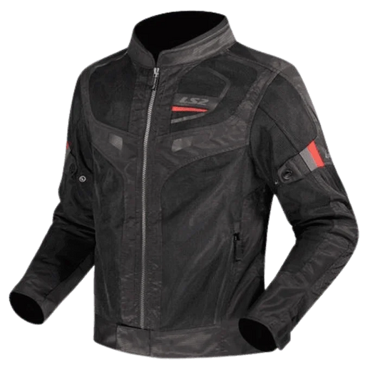 LS2 GARDA AIR MAN RIDING JACKET BLACK RED