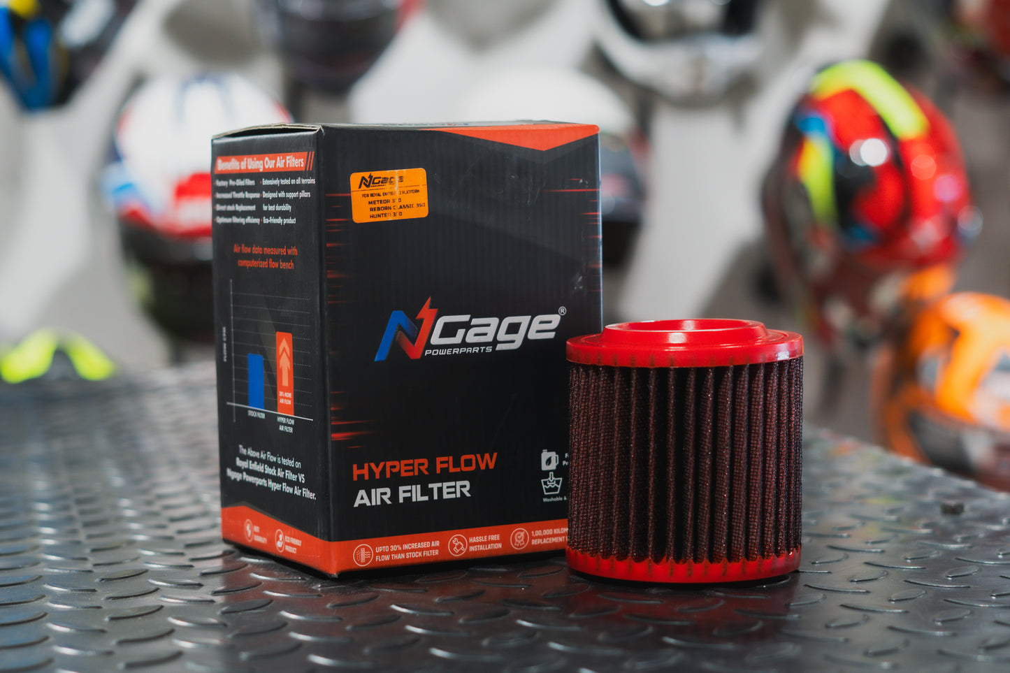 NGAGE AIR FILTER FOR RE METEOR 350 CLASSIC 350 HUNTER 350