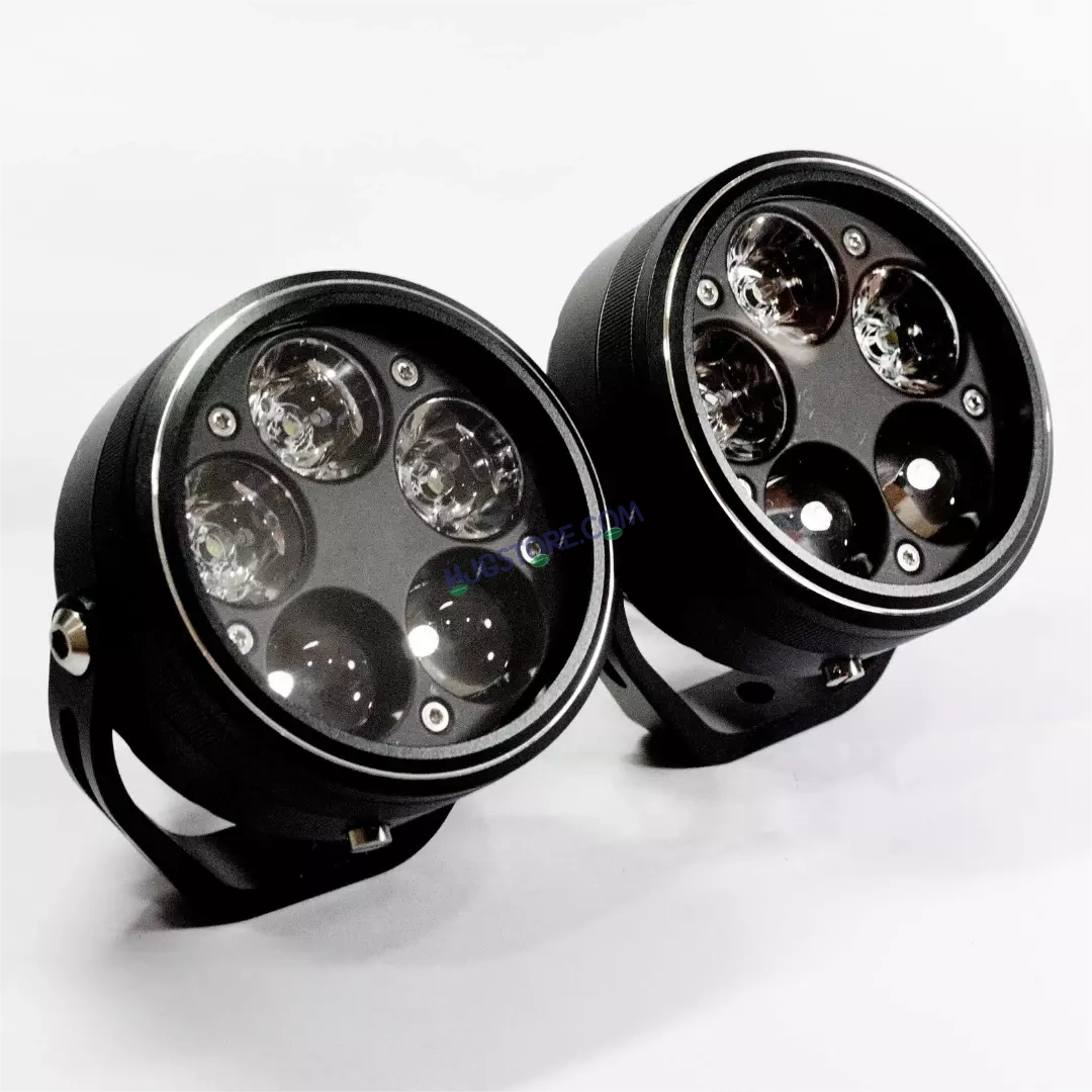 HJG 5 LED 100W Round CREE Foglight Foglamp with Yellow Cover 100W 5 LED HJG