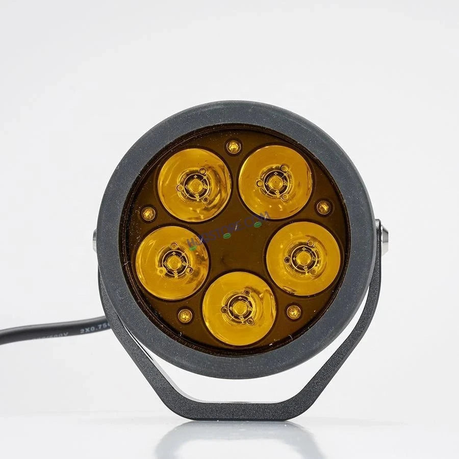 HJG 5 LED 100W Round CREE Foglight Foglamp with Yellow Cover 100W 5 LED HJG