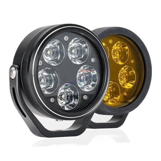 HJG 5 LED 100W Round CREE Foglight Foglamp with Yellow Cover 100W 5 LED HJG