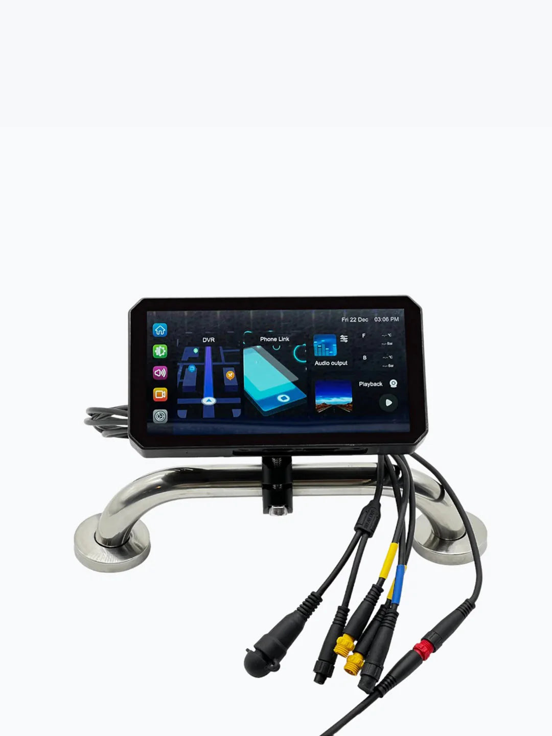 ALIEN RIDER M2 PRO | BIKE NAVIGATION SYSTEM WITH TOUCH SCREEN, DUAL CAMERA AND TMPS WITH RADAR