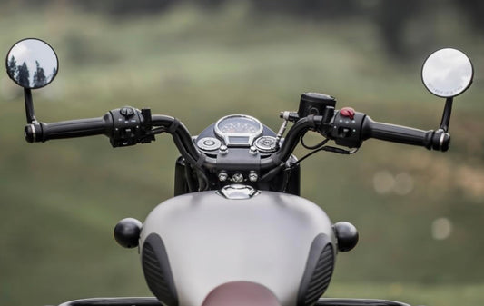 Royal Enfield Bar End Mirror For Gt, Interceptor 650, Classic Reborn from Sep 2021 Onward Models, Meteor 350, Hunter 350, Guerrilla 450.