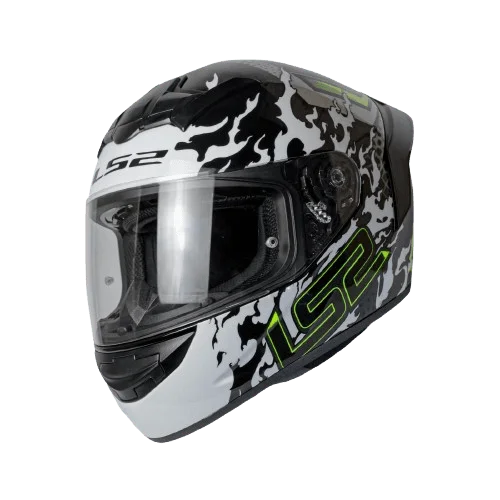 LS2 ROOKIE ANTARS BLACK WHITE ( FF352 )