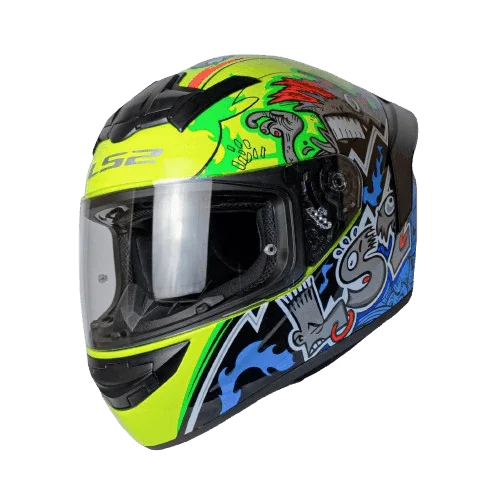 LS2 ROOKIE HIPST BLACK YELLOW ( FF352 )