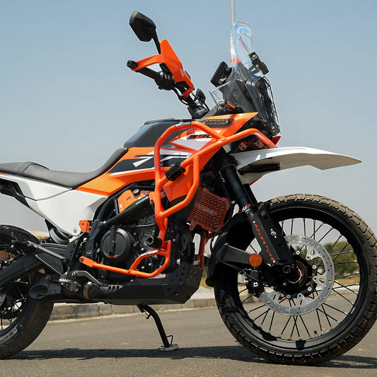 MOTOTORQUE ORANGE CRASH GUARD| KTM 390 Adventure/Adventure X