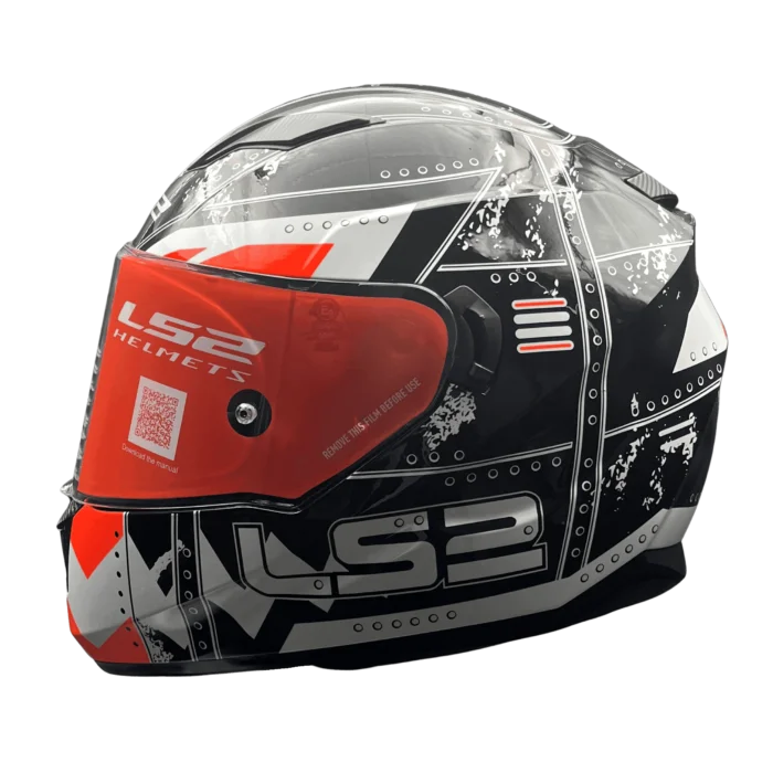 LS2 STREAM EVO MAX BLACK ORANGE ( FF320 )