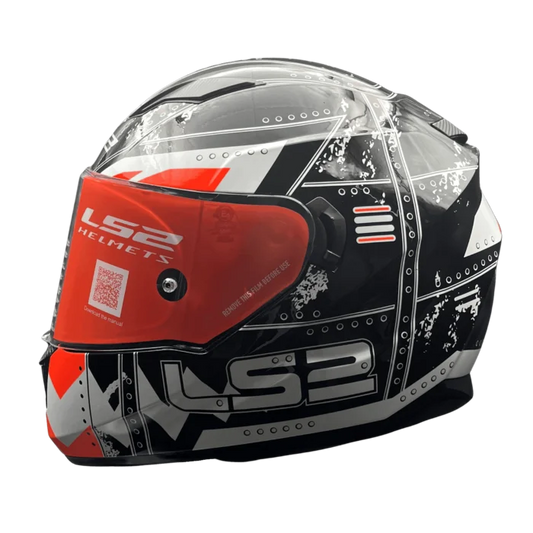 LS2 STREAM EVO MAX BLACK ORANGE ( FF320 )