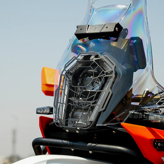 MOTOTORQUE HEADLIGHT GUARD SPIDER VERSION | KTM 390 Adventure/Adventure X