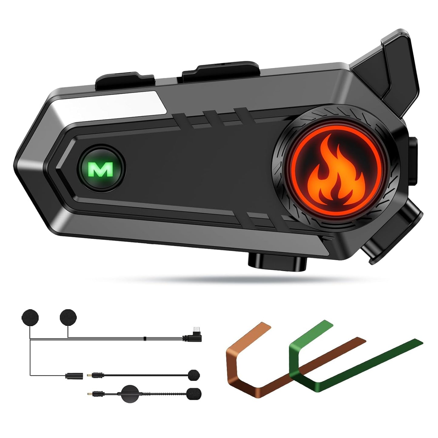 EDYELL C9 Motorcycle Bluetooth Intercom Headset,600M Talkback Distance,Wireless 50MM Earphone Helmet Bluetooth, IPX6 Waterproof