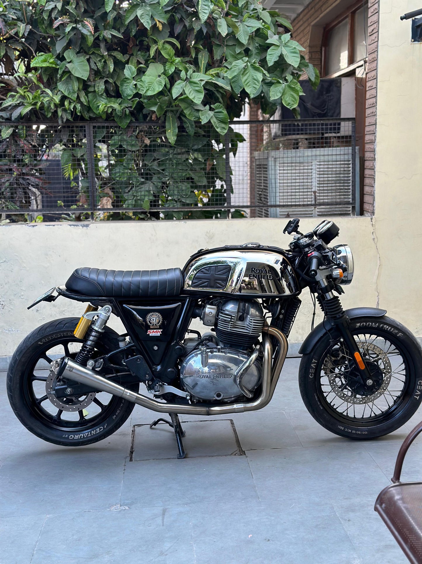 Royal Enfield- 2 x 1 Full System Exhaust with SLIM CAN - Interceptor 650 / Continental GT 650 | SS MOTOCORP