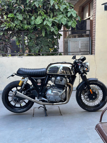 Royal Enfield- 2 x 1 Full System Exhaust with SLIM CAN - Interceptor 650 / Continental GT 650 | SS MOTOCORP