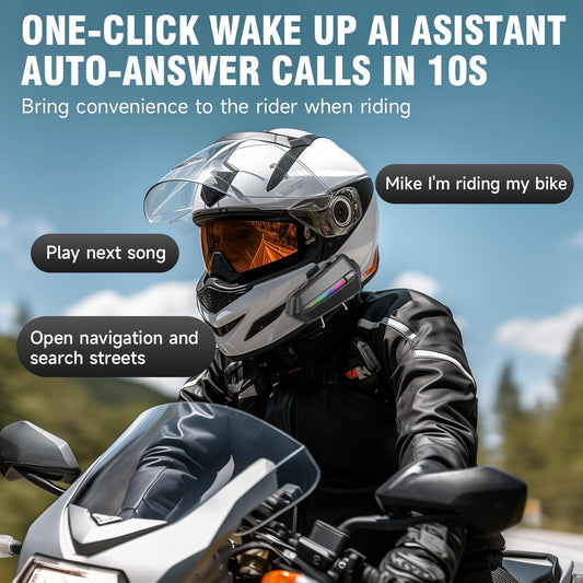 EDYELL C5S Bluetooth Dual Earphone for Helmet | Wireless On-Ear V5.4 | HD Calling and HiFi Music | IP67 Waterproof Headset | Compatible With All Helmets