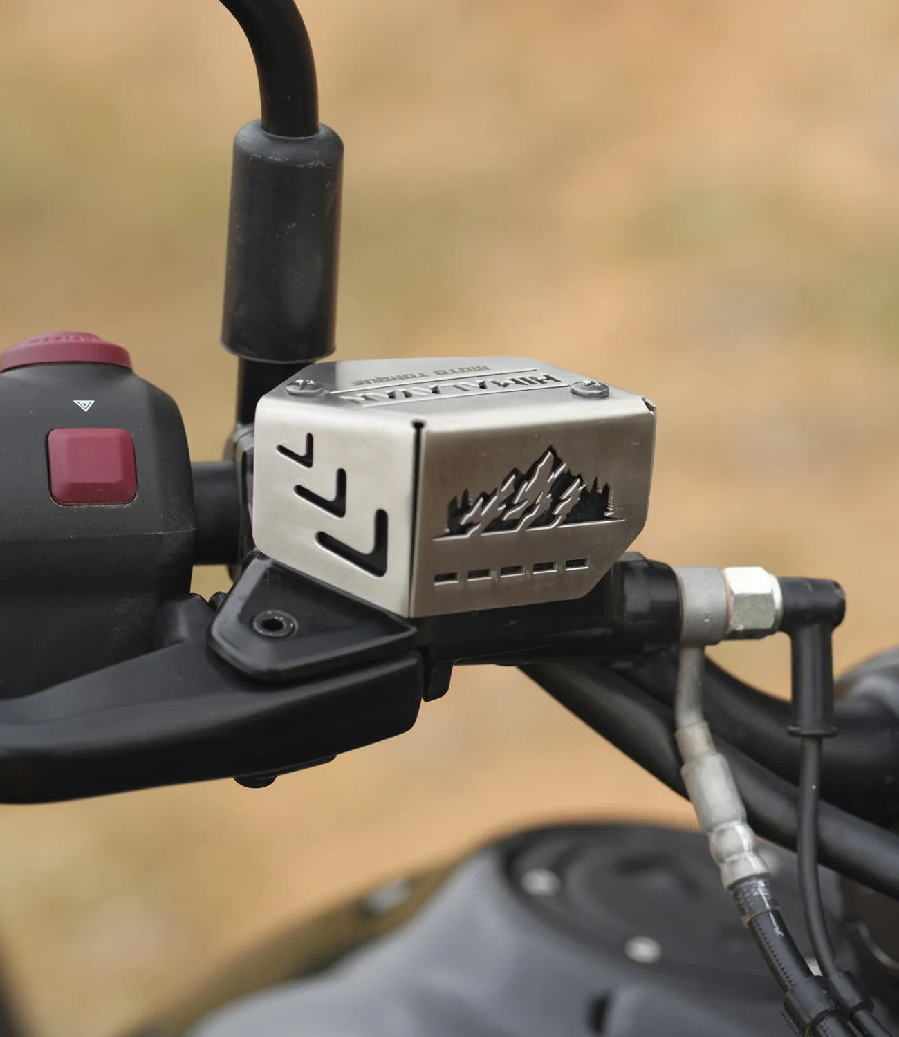 MOTOTORQUE FRONT MASTER CYLINDER GUARD (SS) | RE HIMALAYAN 450