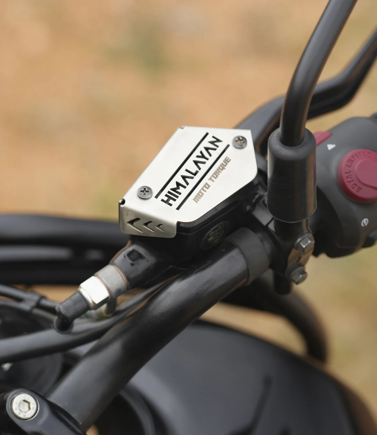 MOTOTORQUE FRONT MASTER CYLINDER GUARD (SS) | RE HIMALAYAN 450