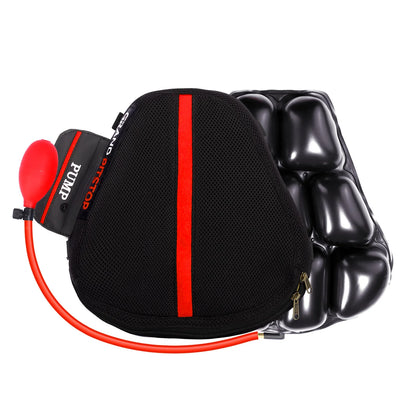 Air Comfy Seat Cushion for Medical, Offices, Home, Motorcycle and Car Lumbar Support - Sports Premium with Pump