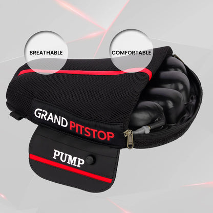 Air Comfy Seat Cushion for Medical, Offices, Home, Motorcycle and Car Lumbar Support - Sports Premium with Pump