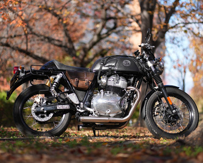 Royal Enfield- 2 x 2 Full System Exhaust with SHORT CANS - Interceptor 650 / Continental GT650 | SS MOTOCORP