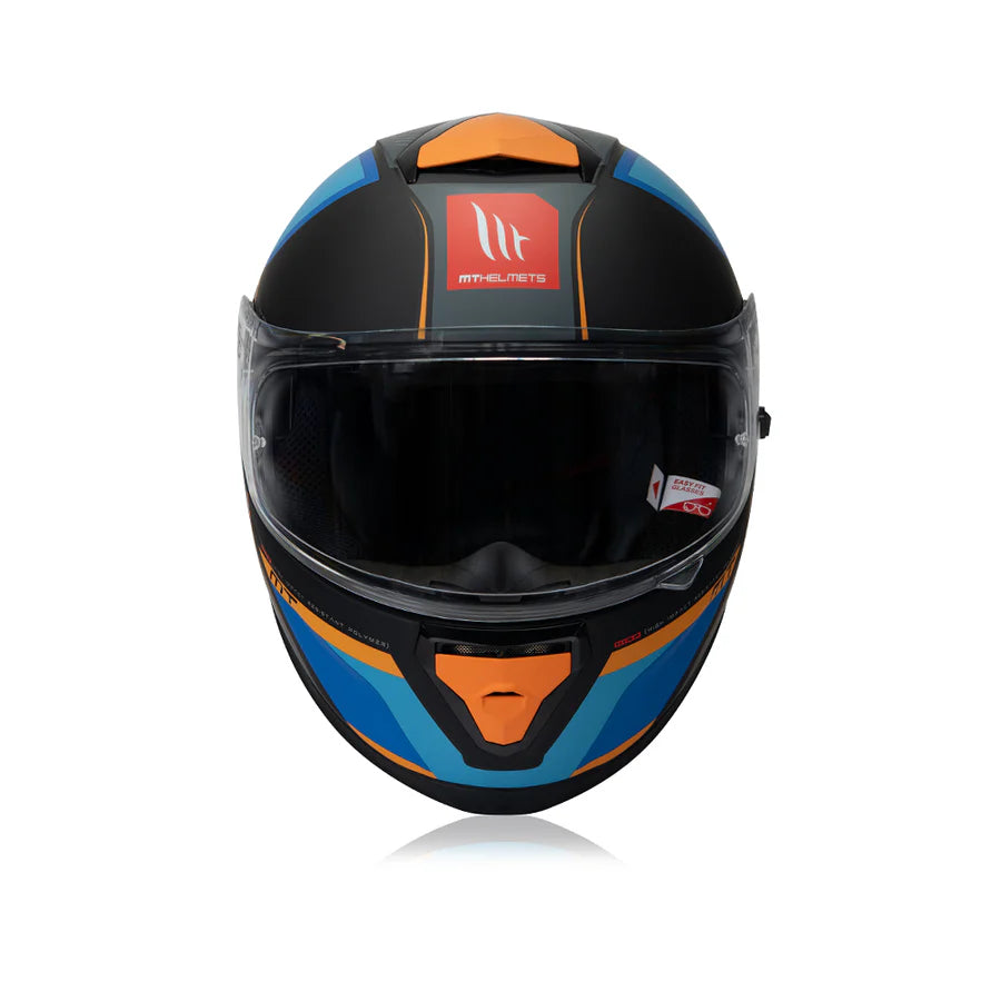 MT Thunder 3 Sv Pro - Nova B2 | BLUE ORANGE | FULL FACE HELMET