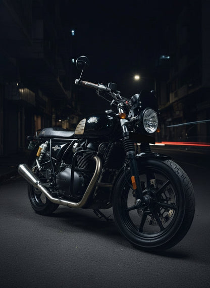 Royal Enfield- 2 x 2 Full System Exhaust with FAT CANS - Interceptor 650 / Continental GT 650 | SS MOTOCORP