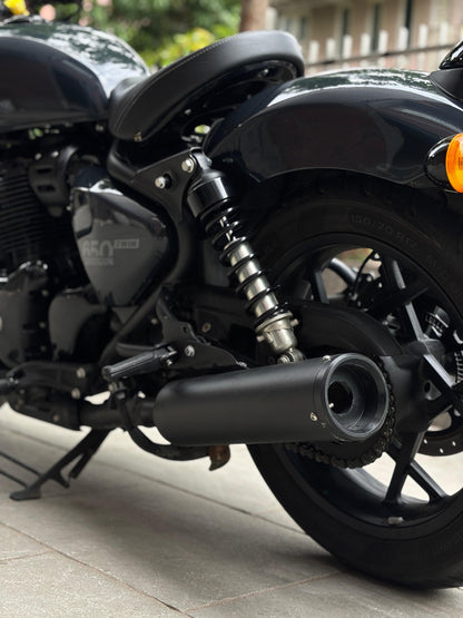 Slip-On Exhaust (Pair)- Black Finish for RE Shotgun 650 | SS MOTOCORP