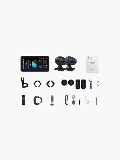 ALIEN RIDER M2 PRO | BIKE NAVIGATION SYSTEM WITH TOUCH SCREEN, DUAL CAMERA AND TMPS WITH RADAR