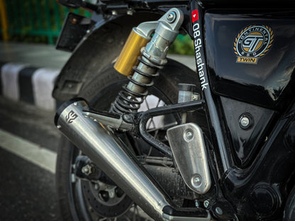Royal Enfield- 2 x 2 Full System Exhaust with SLIM CANS - Interceptor 650 / Continental GT 650  | SS MOTOCORP