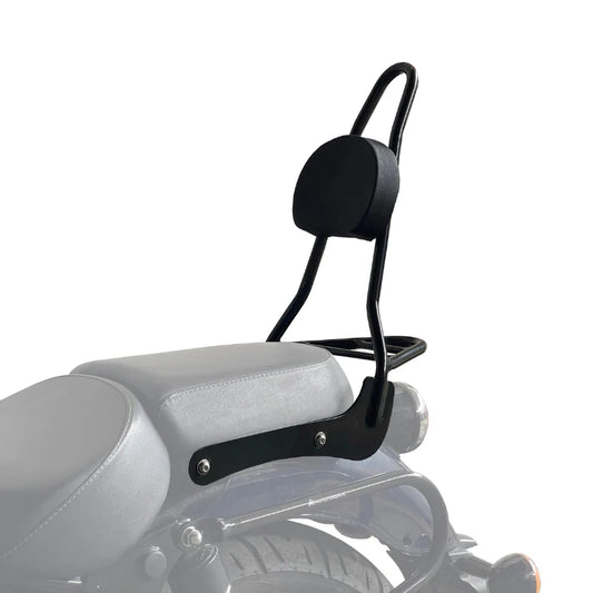 Sissy Bar with Backrest | Royal Enfield Meteor 350 | Black | AutoEngina
