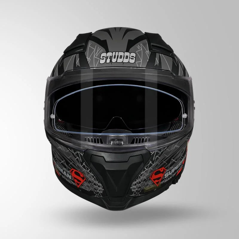 STUDDS HELIOS SUPERMAN EDITION FULL FACE HELMET
