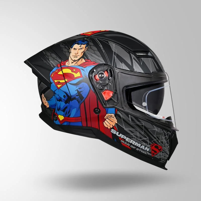 STUDDS HELIOS SUPERMAN EDITION FULL FACE HELMET