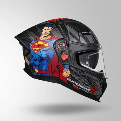 STUDDS HELIOS SUPERMAN EDITION FULL FACE HELMET