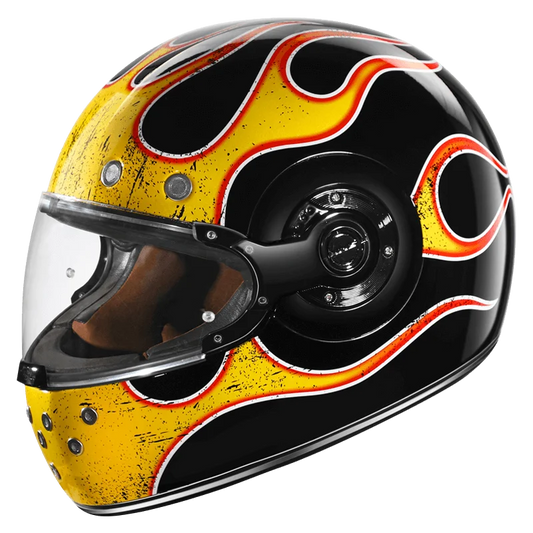 SMK RETRO INFERNO HELMET | LIMITED EDITION | DARK FIRE