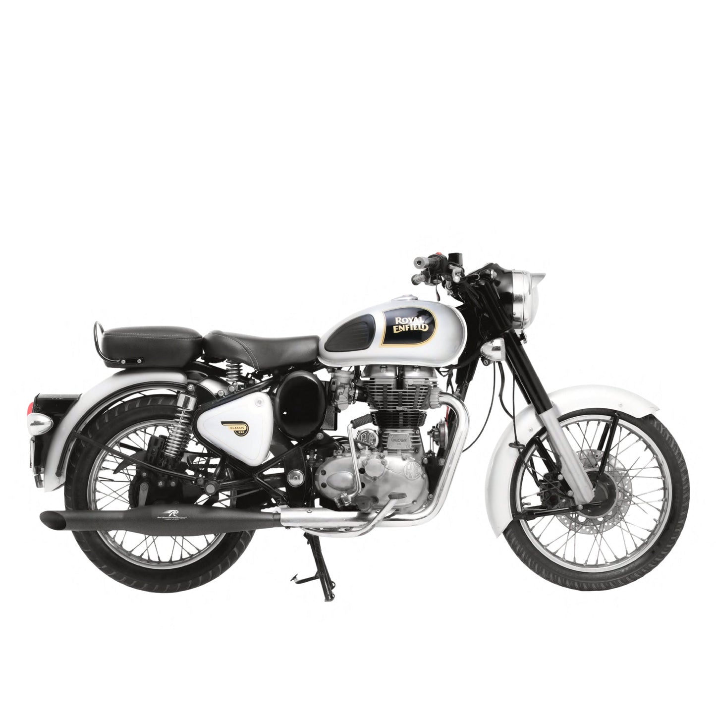 RED ROOSTER PERFORMANCE / RRP Rumbler Exhaust - Black | CLASIC 350 / BULLET 350 / BULLET 500 / THUNDERBIRD 500 / THUNDERBIRD 350 / THUNDERBIRD X 350 / STANDARD 350 / STANDARD 500 / CLASSIC 350 / CLASSIC 500